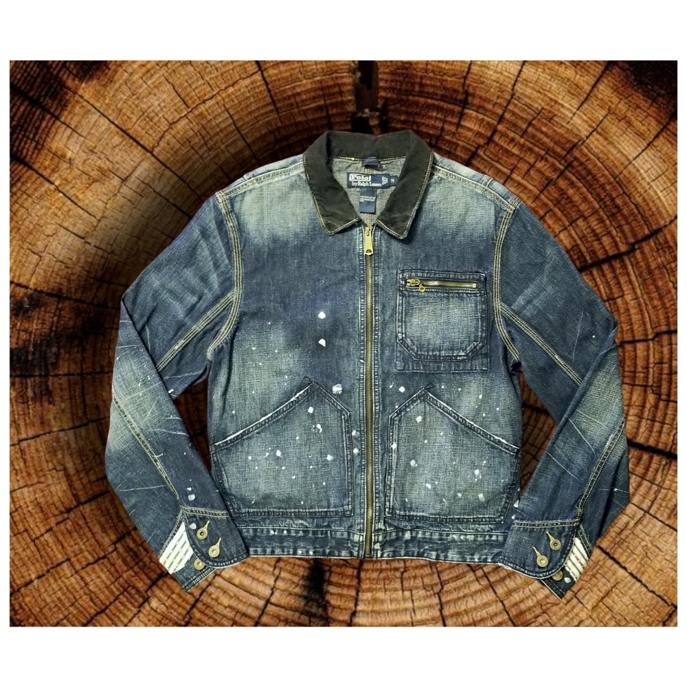 Ralph Lauren Distressed Blue Denim Jacket